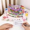 image:imageLeopong Mothers Day Card with Vibrant Floral amp Butterfly Design Spring Greeting Card for Mom Wife or Grandm Elegant Keepsakepink