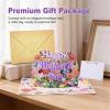 image:imageLeopong Mothers Day Card with Vibrant Floral amp Butterfly Design Spring Greeting Card for Mom Wife or Grandm Elegant Keepsakepink