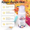 image:imageYAKAMOZ Jigsaw Puzzle Glue with Sponge Head for Adults Clear WaterSoluble Craft Puzzle Glue Quick Dry for 100015003000 Pieces of Puzzle120ML120ml
