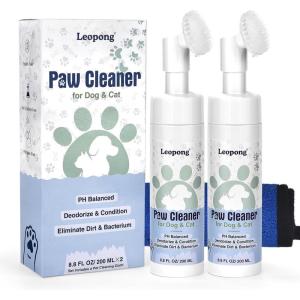 image:imageLeopong Dog Paw Care Kit Paw Cleaner and Balm for Pet Foot Washer Care 1 Pack Dog BalmPaw Cleaner Foam Pack of 2