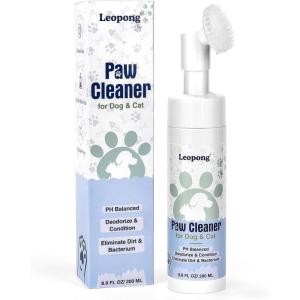 image:imageLeopong Dog Paw Care Kit Paw Cleaner and Balm for Pet Foot Washer Care 2 Pack Cleaners and 1 Pack BalmPaw Cleaner Foam Pack of 1