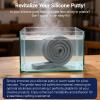 image:imageLeopong Moldable Waterproof Silicone Putty for Bathroom Wall amp Pipe Gaps Reusable amp Pliable Repair Sealant BlackGrey